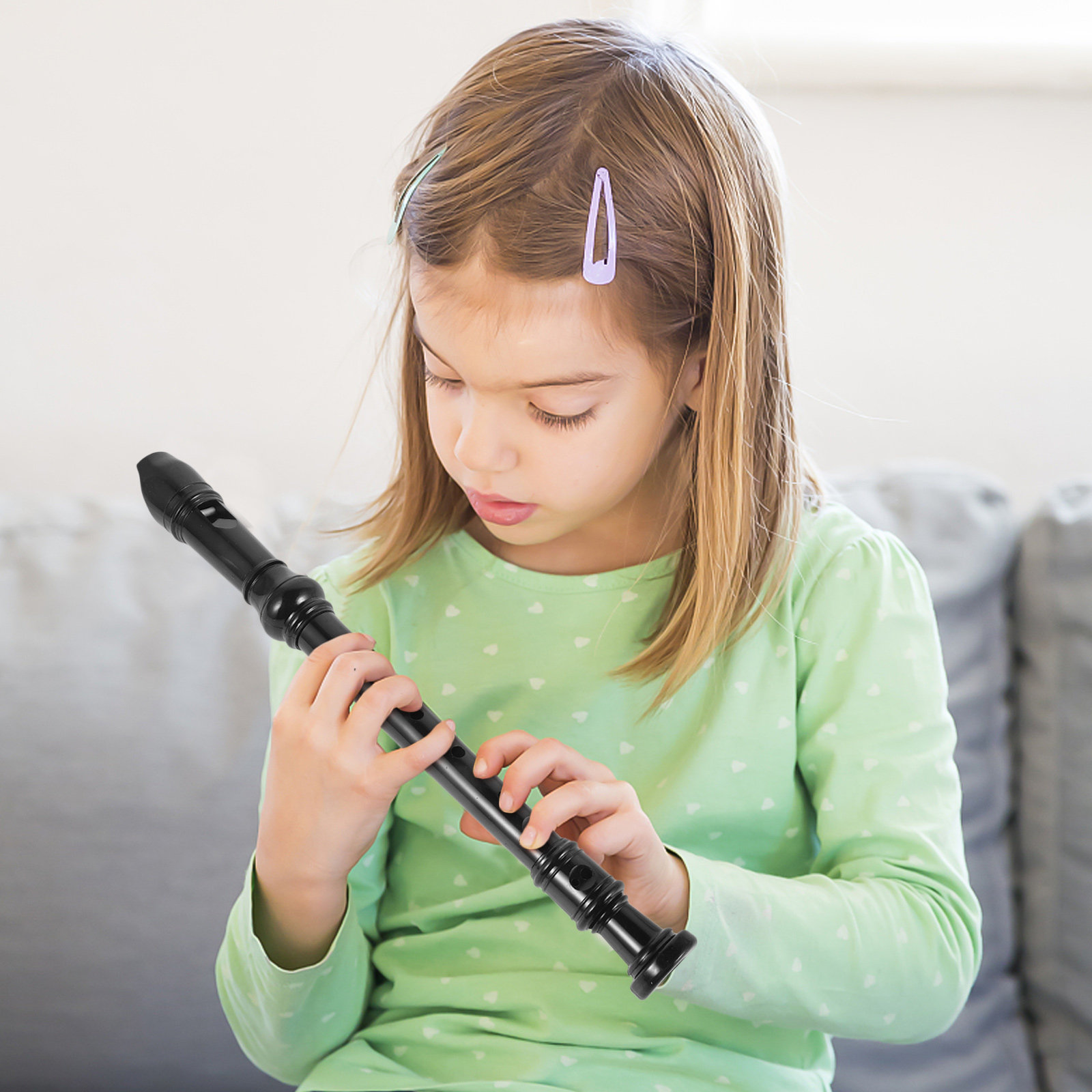 Flauta de registro soprano neg - Soprano Recorder Plastic reseña y precio