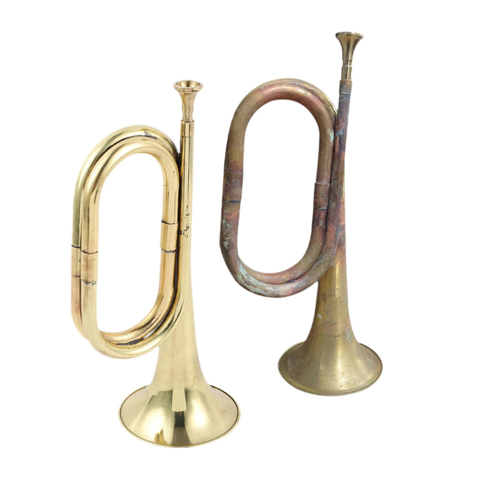 Trompeta de latón macizo para  - Musical Instrument Bugle reseña y precio