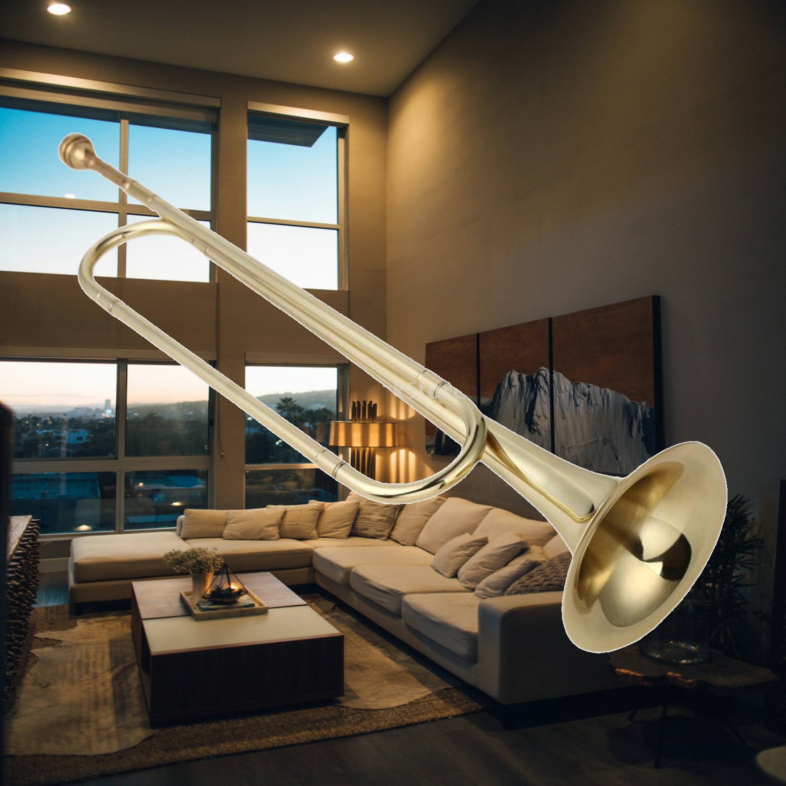 Corneta en Si Bemol, Corneta C - Musical Instrument Bugle reseña y precio